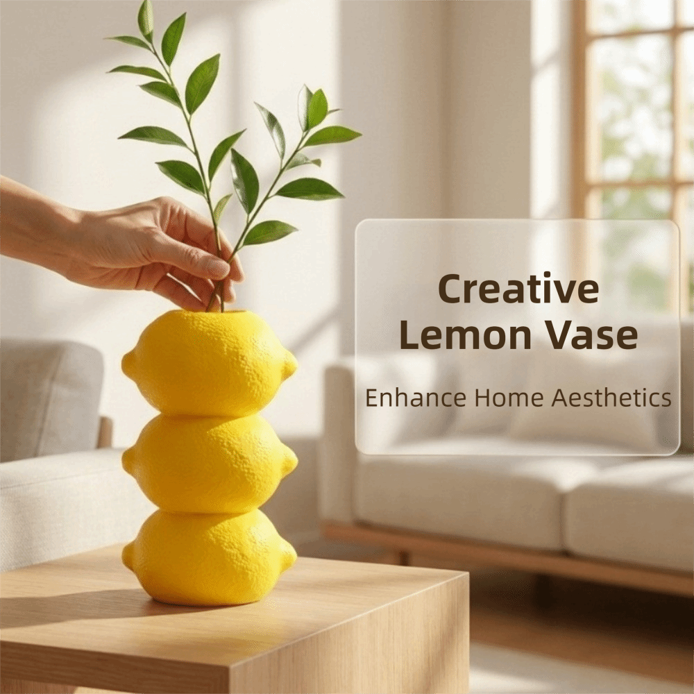 3D Printing Vase - مزهرية على شكل ليمون بتصميم ثلاثي