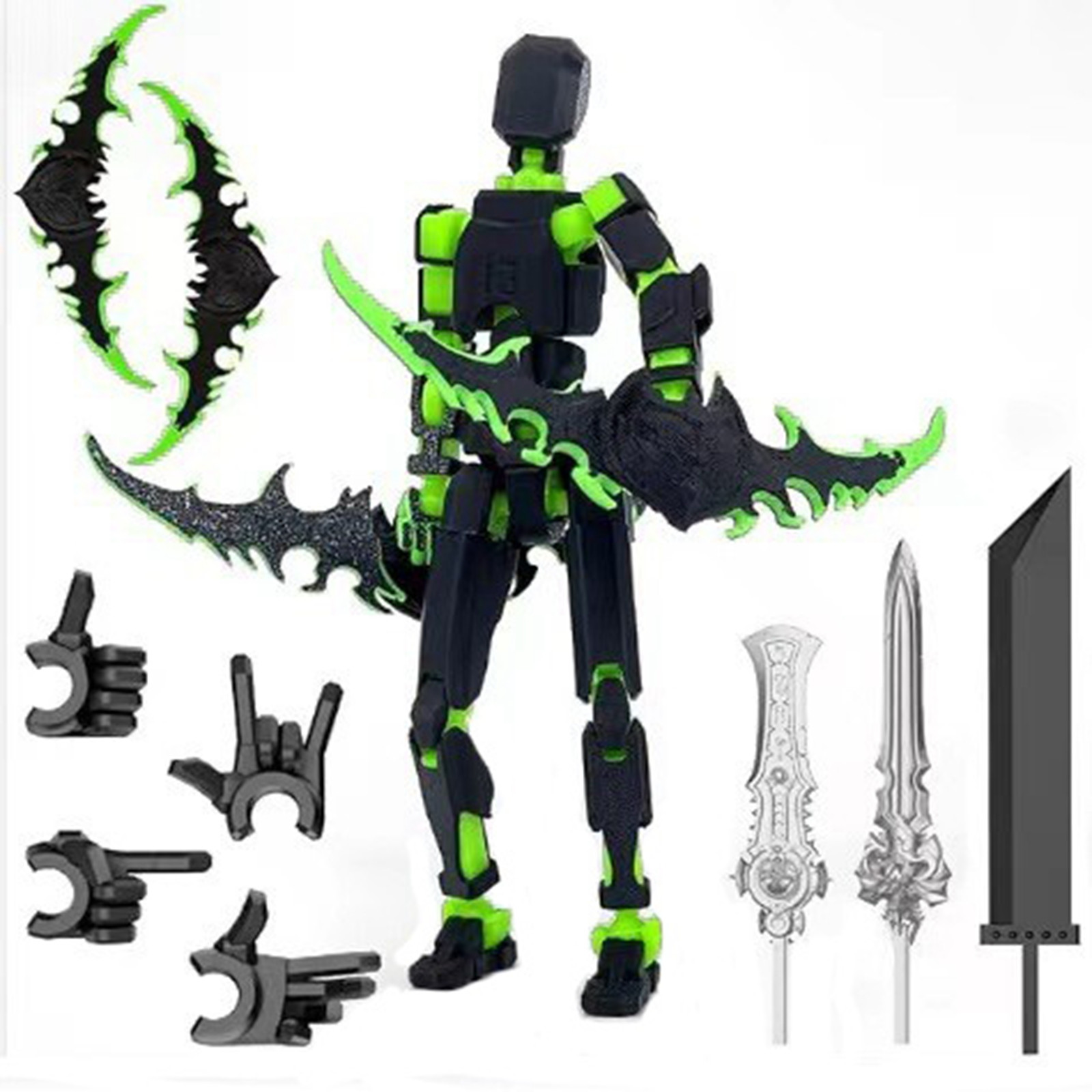 3D Printing Action Figure - تيتان 13 مع أجنحة الشكل اللعب