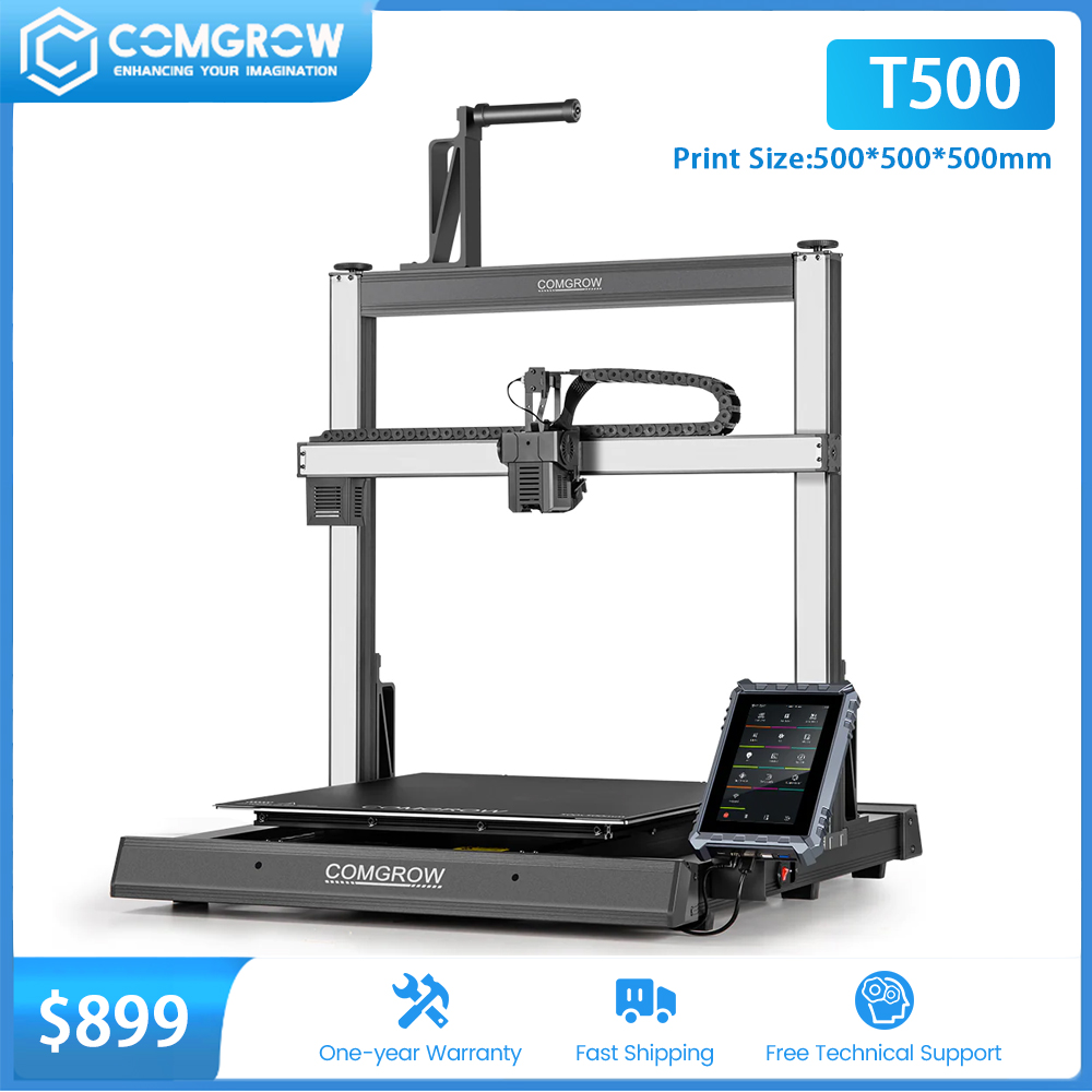 3D Printing Klipper - COMGORW-T500 طابعة كبيرة ثلاثية الأبعاد ،
