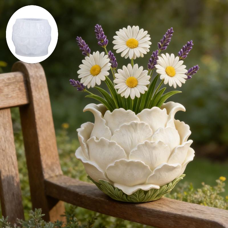 3D Printing Vase - قالب سيليكون ثلاثي الأبعاد يدوي الصنع