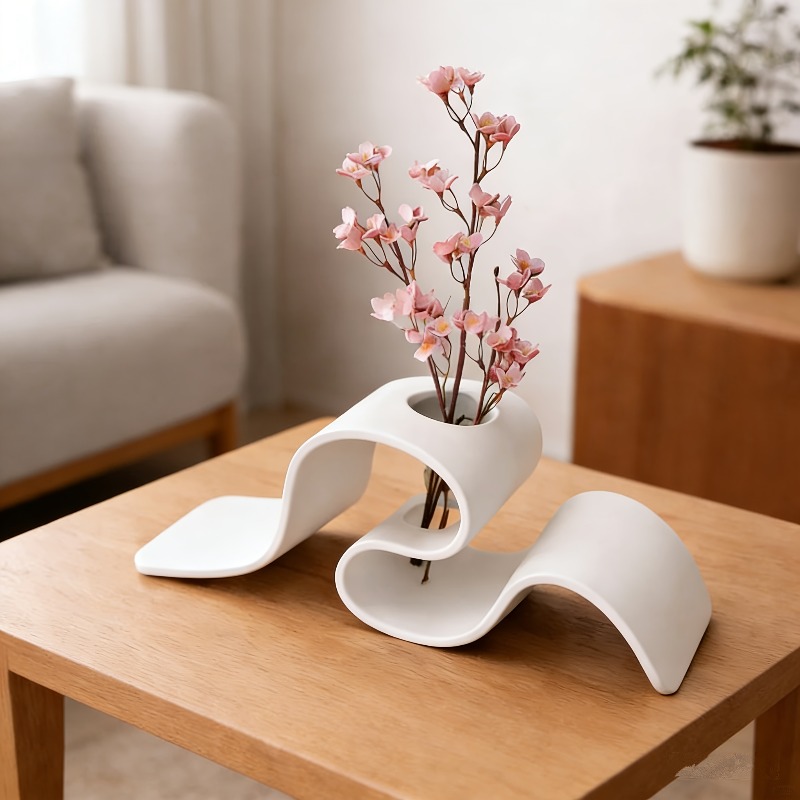 3D Printing Vase - قطعة واحدة: مزهرية عصرية بسيطة بتصميم