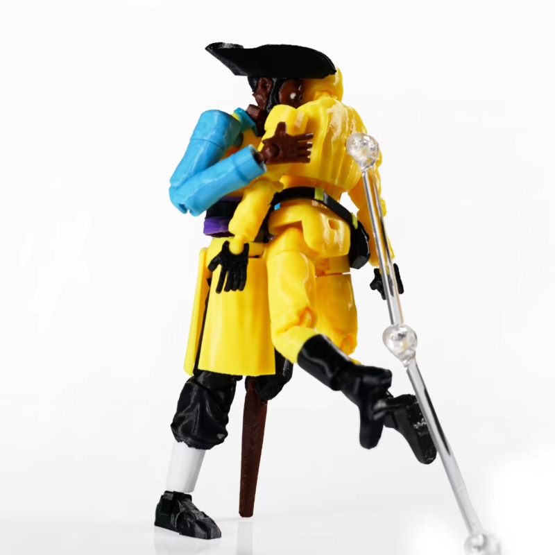 مجسم حركي متعدد المفاصل مطبوع  - مراجعة 3D Printing Action Figure وسعره