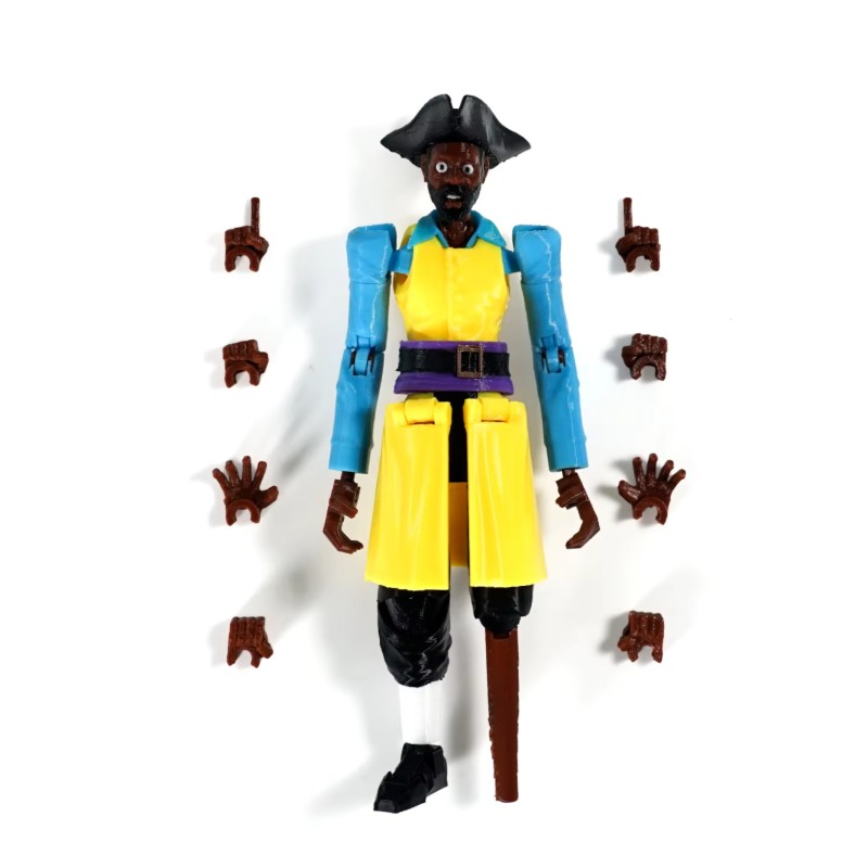 مجسم حركي متعدد المفاصل مطبوع  - مراجعة 3D Printing Action Figure وسعره