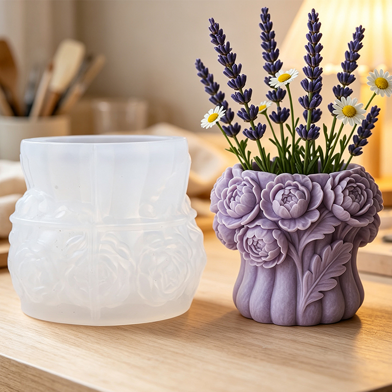 قالب سيليكون ثلاثي الأبعاد لصن - مراجعة 3D Printing Vase وسعره