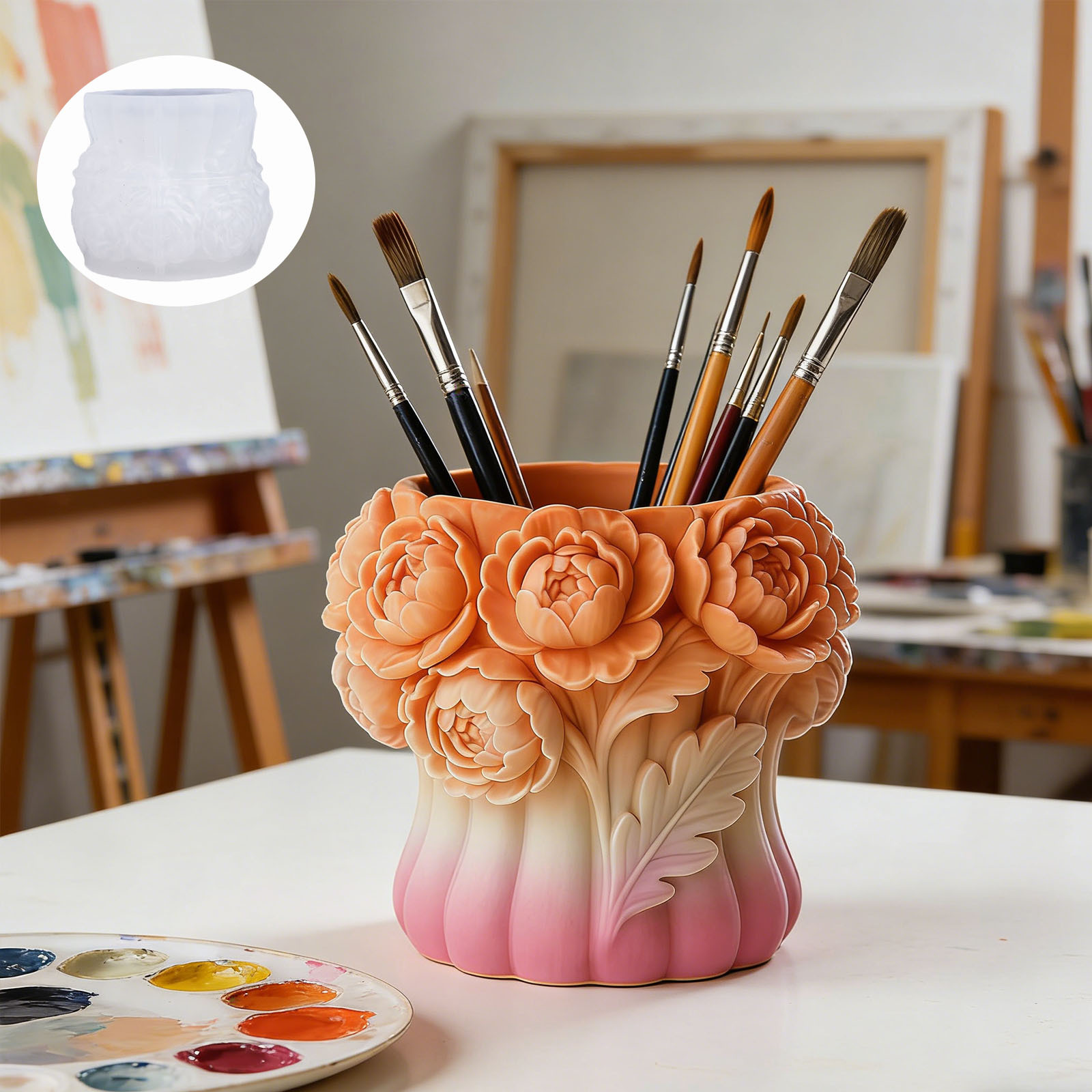 قالب سيليكون ثلاثي الأبعاد لصن - مراجعة 3D Printing Vase وسعره