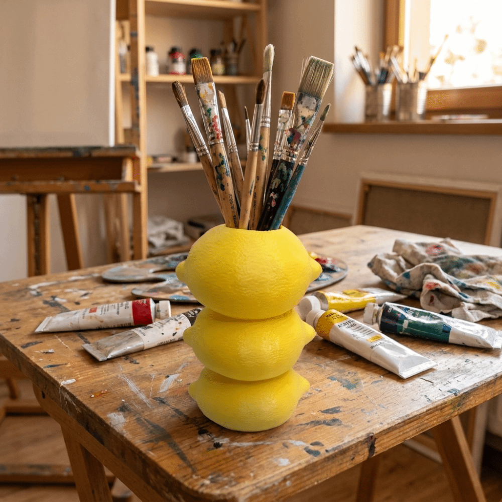 مزهرية على شكل ليمون بتصميم ثل - مراجعة 3D Printing Vase وسعره