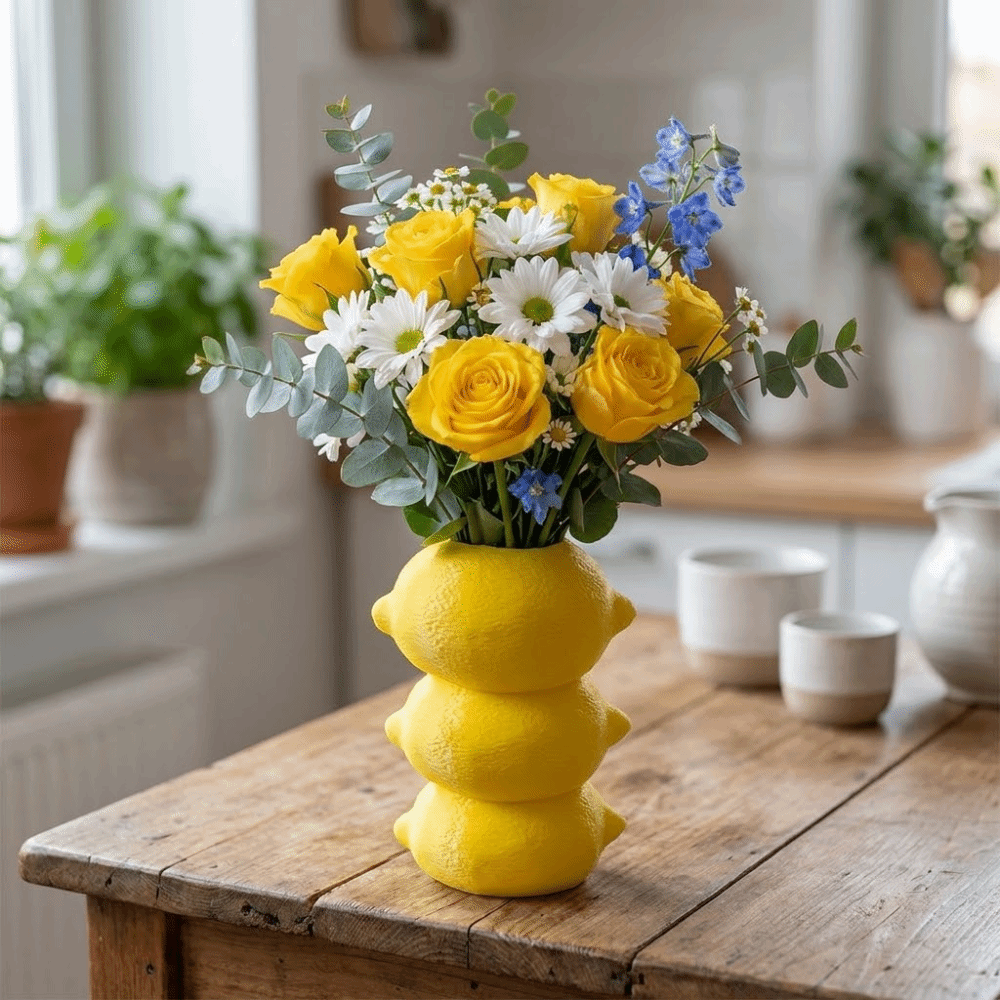 مزهرية على شكل ليمون بتصميم ثل - مراجعة 3D Printing Vase وسعره