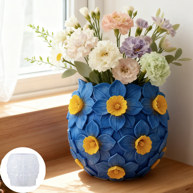 قالب سيليكون ثلاثي الأبعاد لصن - مراجعة 3D Printing Vase وسعره