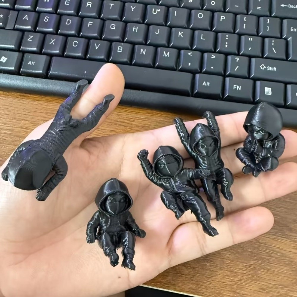 5 قطع من تماثيل النينجا المطبو - مراجعة 3D Printing Action Figure وسعره