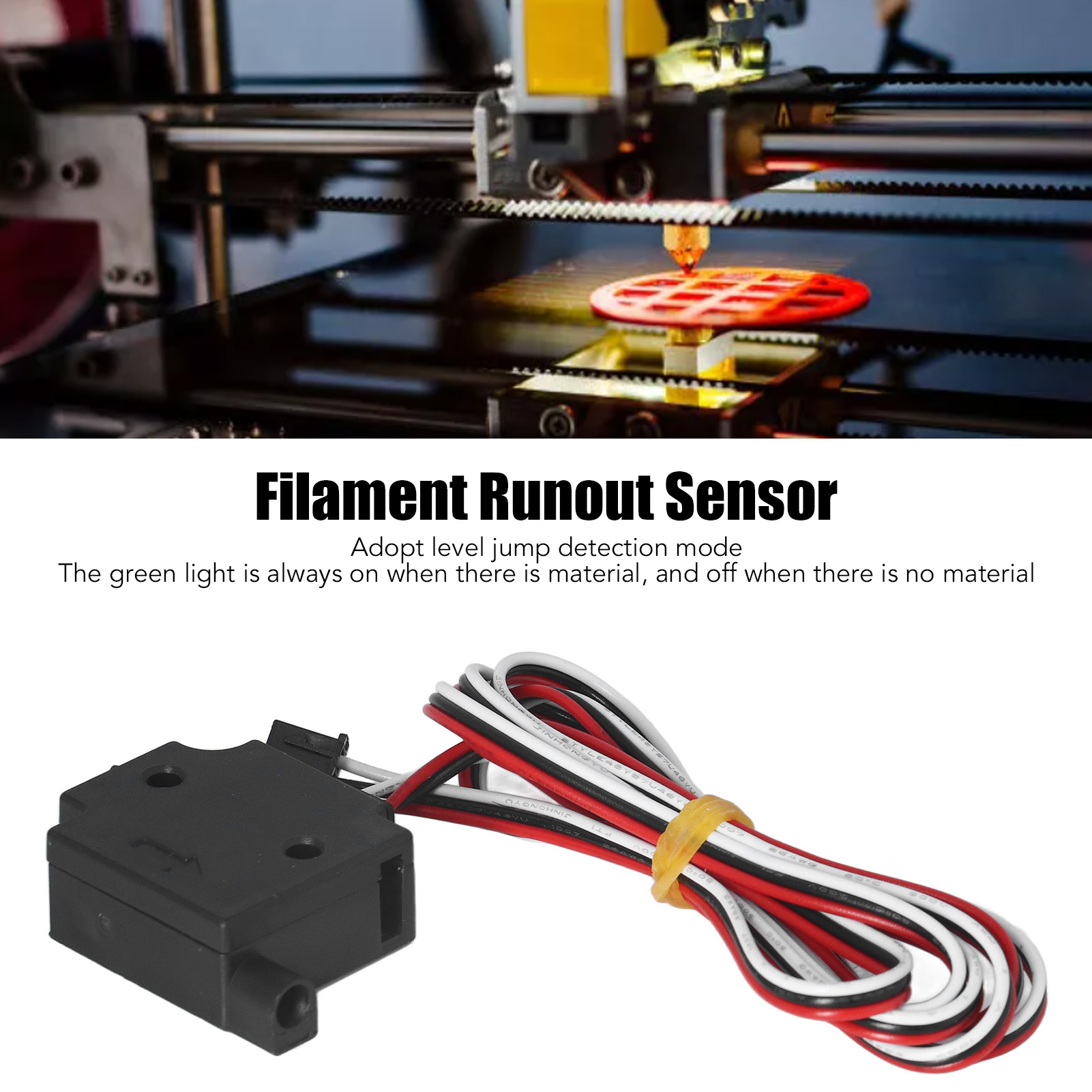 وحدة استشعار انقطاع خيط الطباع - مراجعة Filament Runout Sensor وسعره