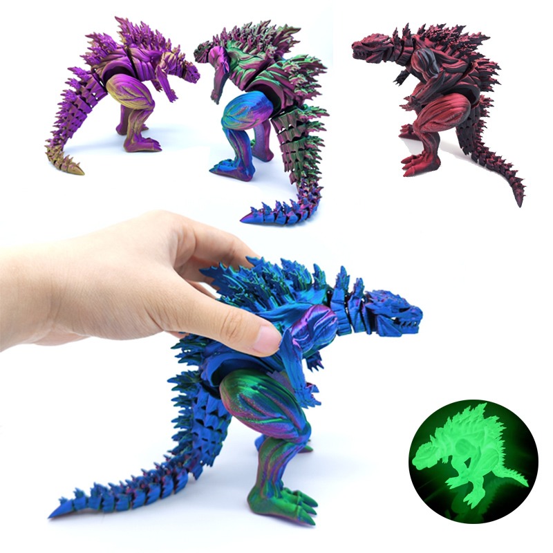 مجسم ديناصور ثلاثي الأبعاد مطب - مراجعة 3D Printing Action Figure وسعره
