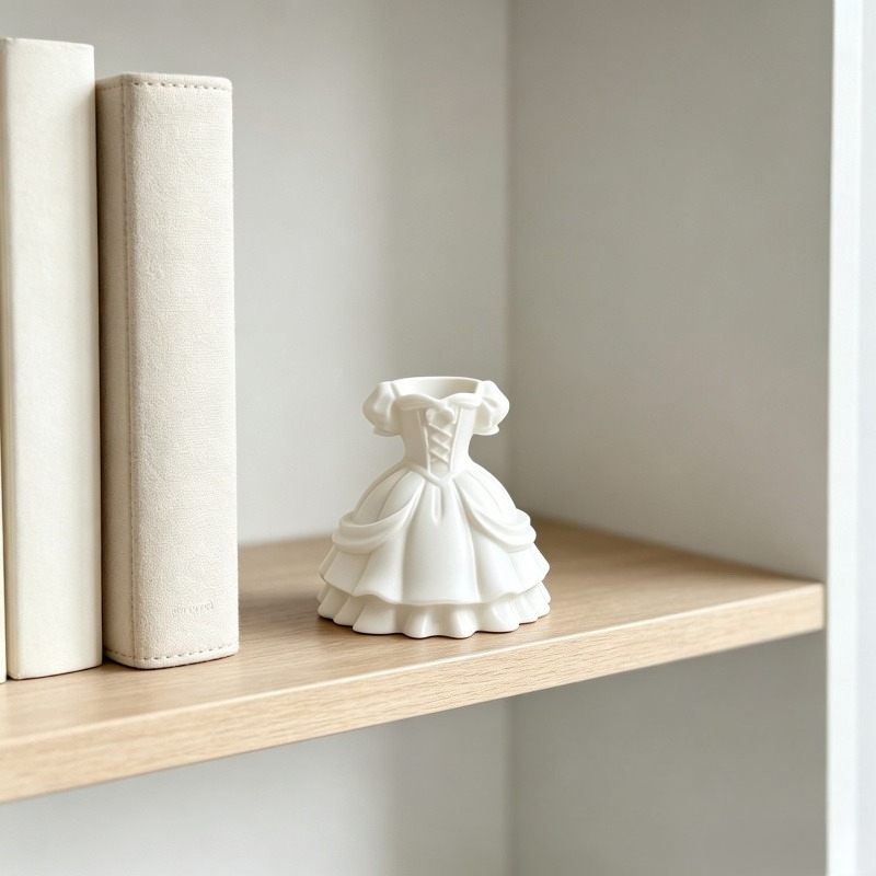 حامل أقلام على شكل فستان أميرة - مراجعة 3D Printing Vase وسعره