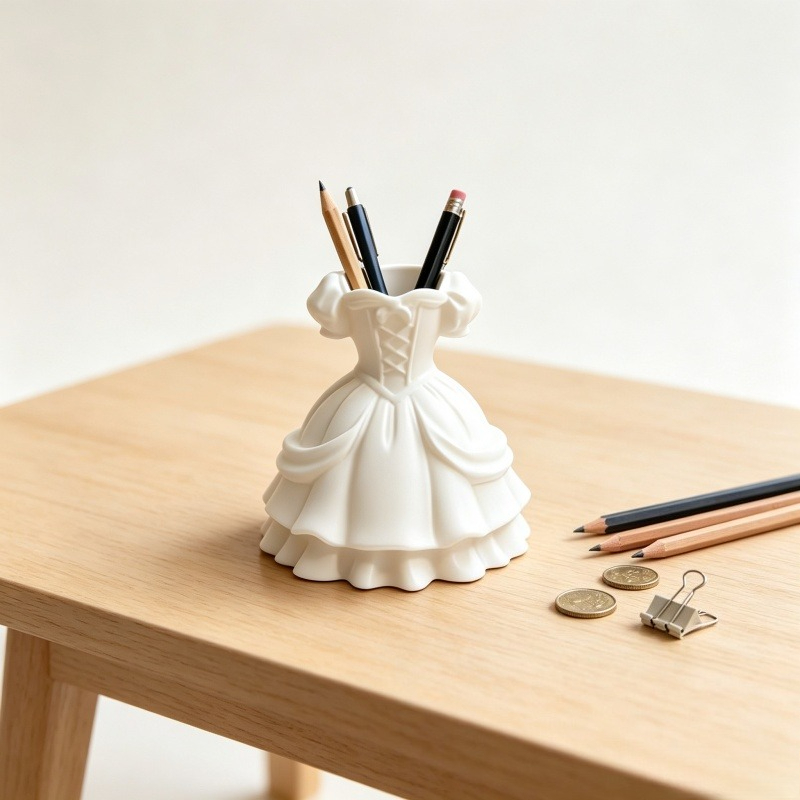حامل أقلام على شكل فستان أميرة - مراجعة 3D Printing Vase وسعره