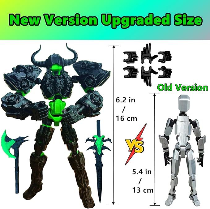 تمثال تيتان 13، روبوت متحرك مت - مراجعة 3D Printing Action Figure وسعره