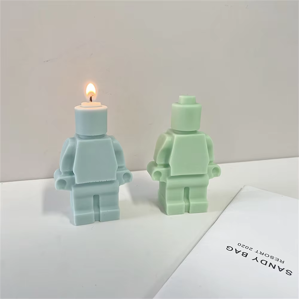قالب شمع سيليكون على شكل روبوت - مراجعة 3D Printing Lego وسعره