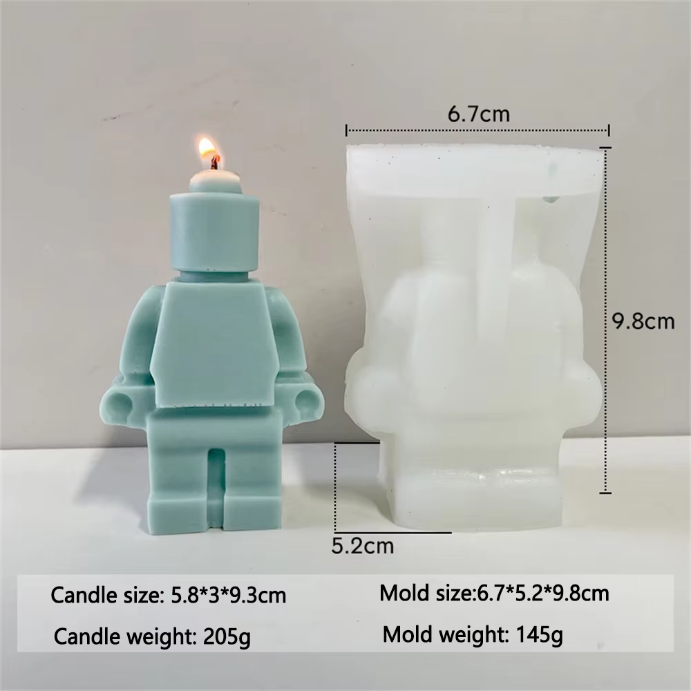 قالب شمع سيليكون على شكل روبوت - مراجعة 3D Printing Lego وسعره