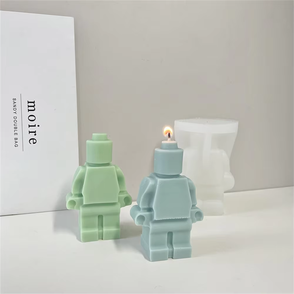 قالب شمع سيليكون على شكل روبوت - مراجعة 3D Printing Lego وسعره